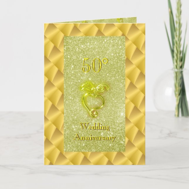 Golden Wedding Anniversary Invitation (Front)