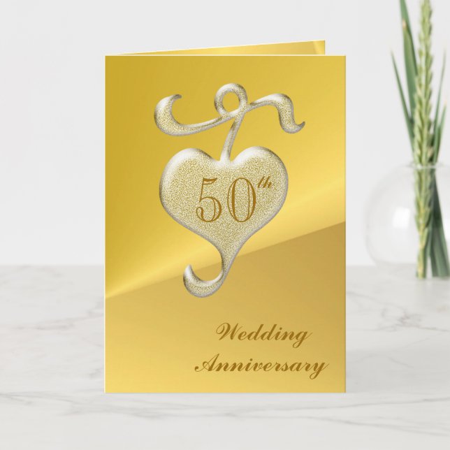 Golden Wedding Anniversary Invitation (Front)