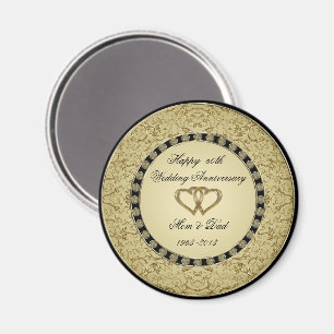 Golden Wedding Anniversary Magnet