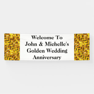 Golden wedding anniversary special Personalise Banner