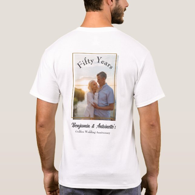 Golden Wedding Anniversary T-Shirt (Back)