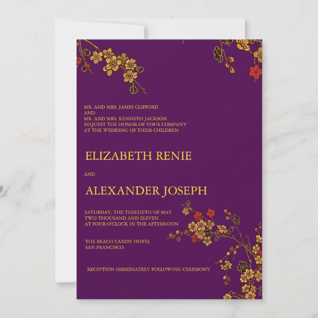 Golden Wedding- Wedding invitations (Front)