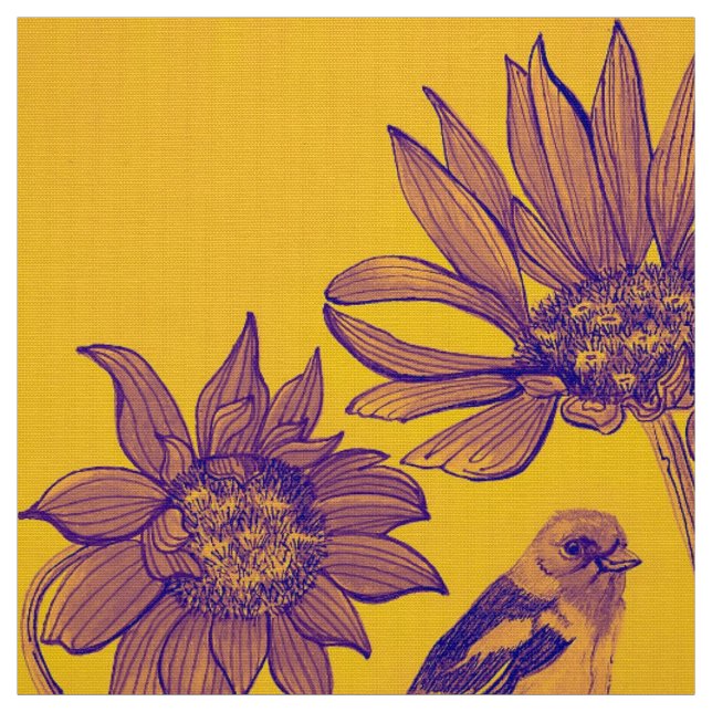 Golden Western Tanager Fabric (Swatch)