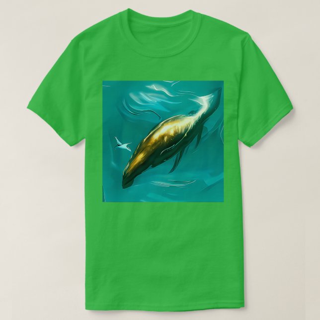 Golden Whale 1 T-Shirt (Design Front)
