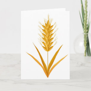 Golden Wheat Greeting Card
