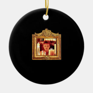 Golden Whimsigothic Drew Barrymore Ceramic Tree Decoration