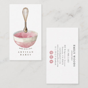 Golden Whisk Baker Pastry Chef Business Card