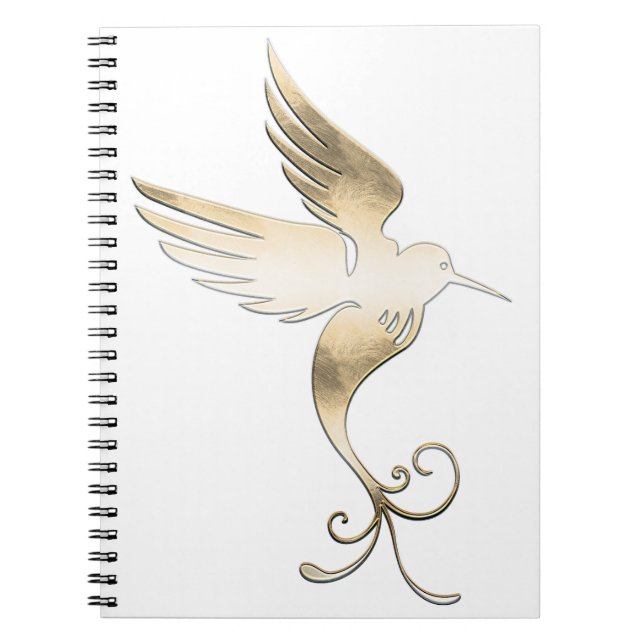 Golden White Bird Notebook (Front)