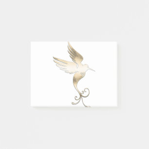 Golden White Bird Post-it Notes