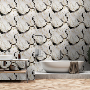 Golden White Marble Wallpaper