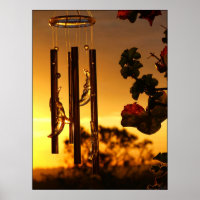 golden windchime Poster