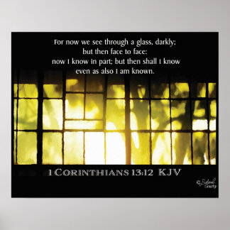 Golden Window Light and Shadows Poster