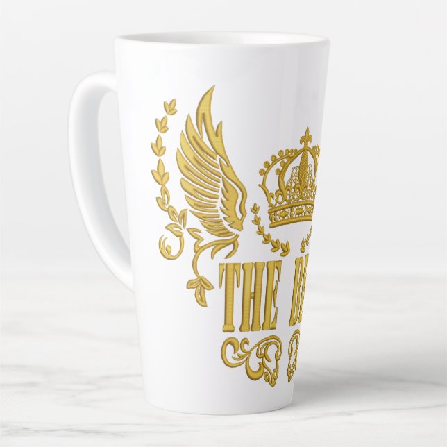 Golden Wings Crown The Best  Latte Mug (Left Angle)