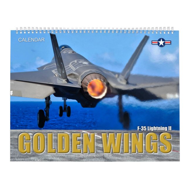 GOLDEN WINGS F-35B/C Lightning II Calendar (Cover)