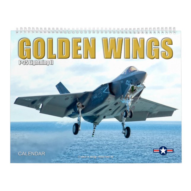 GOLDEN WINGS F-35B/C Lightning II Calendar (Cover)