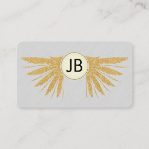 Golden Wings / Monogram Business Card