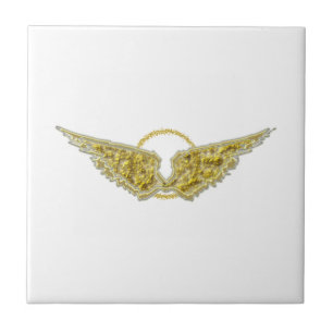 Golden wings with halo tile
