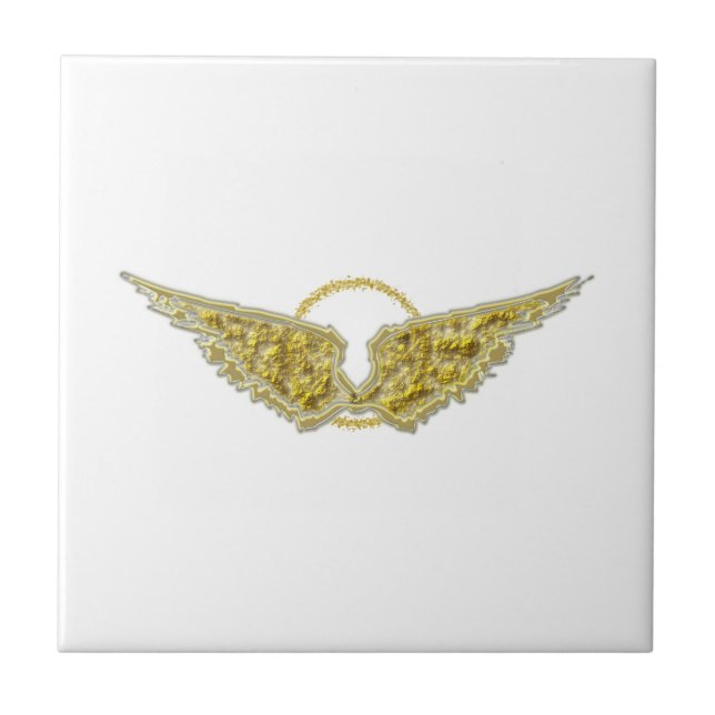 Golden wings with halo tile (Front)