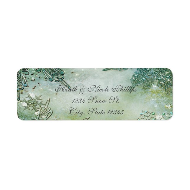 Golden Winter Wonderland Elegant Magical Snowflake (Front)