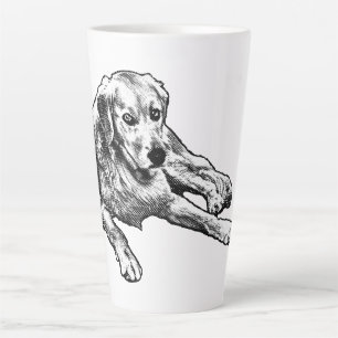 Golden with Cozy Comic Grain Latte Mug