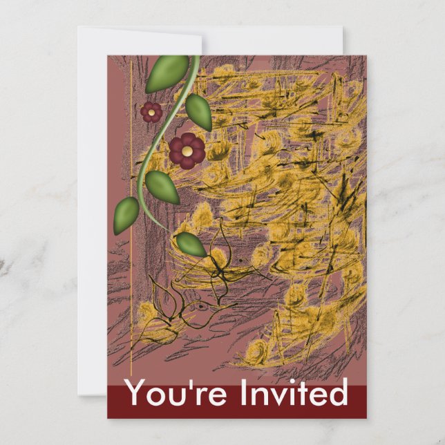 Golden Woods Invitation (Front)