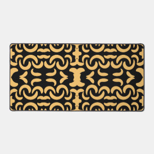 Golden worm desk mat