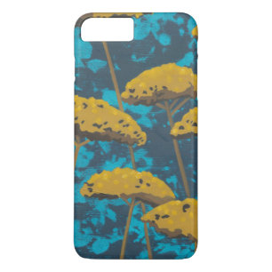 Golden Yarrow Garden with Blue Background Case-Mate iPhone Case