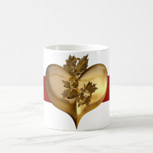 Golden Years dark red stripe Coffee Mug