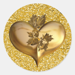 Golden Years gold splatter Classic Round Sticker