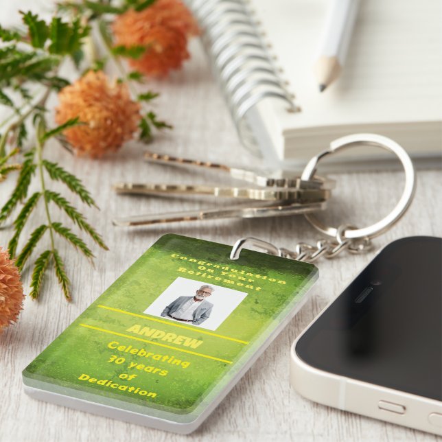 Golden Years Keepsake Acrylic Keychain (Front Right)