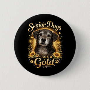 Golden Years, Loyal Hearts 6 Cm Round Badge
