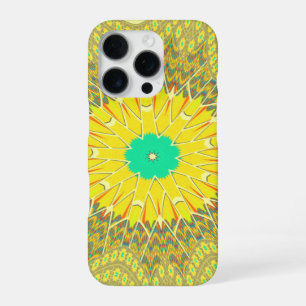 Golden Yellow African ethnic tribal pattern Art iPhone 16 Pro Case
