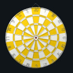 Golden Yellow And White<br><div class="desc">Golden Yellow And White Dart Board</div>