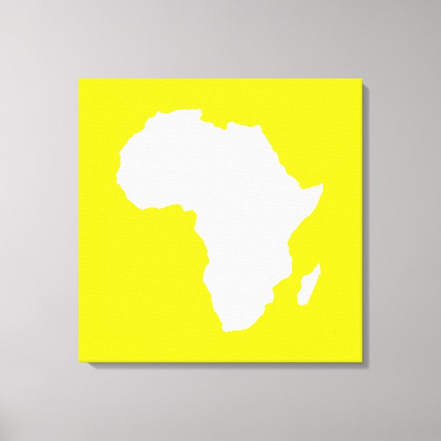 Golden Yellow Audacious Africa Canvas Print (Front)