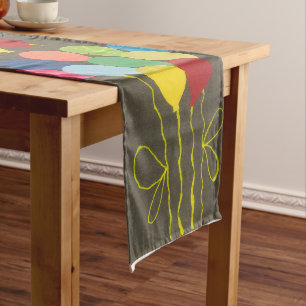 Golden Yellow Birthday latest custom made long Long Table Runner