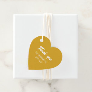 Golden Yellow Bride Squad Thank You Favour Tags