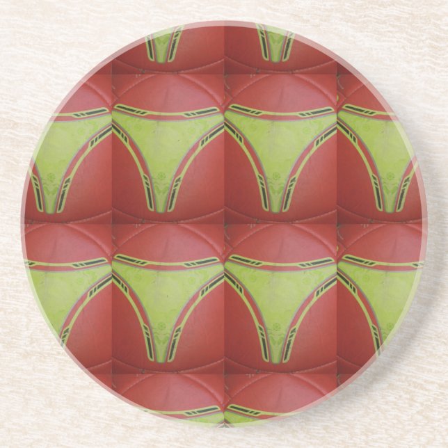 Golden yellow curves.JPG Coaster (Front)