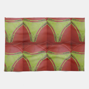 Golden yellow curves.JPG Tea Towel