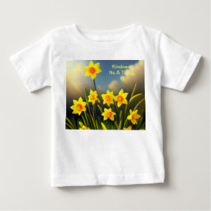 Golden Yellow Daffodil Temptations,  Baby T-Shirt