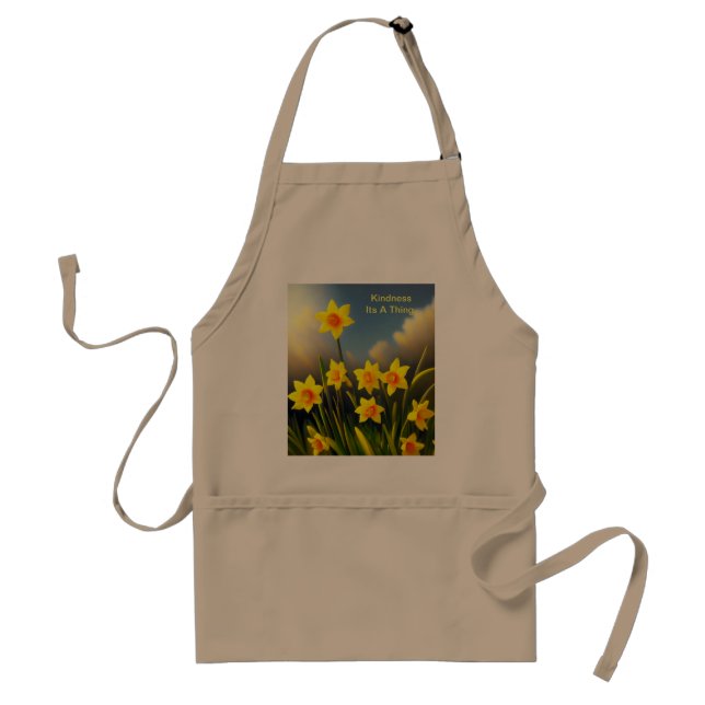 Golden Yellow Daffodil Temptations,  Standard Apron (Front)