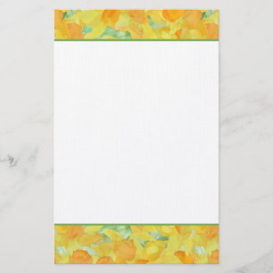 Golden Yellow Daffodils Stationery
