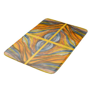 Golden Yellow Desert inspiration Bath mat