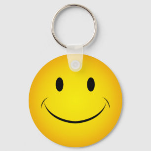 Golden Yellow Face Keychain