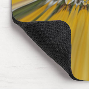 Golden Yellow Flower Pattern Design Art Mouse Pad