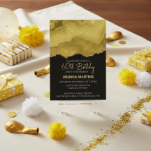 Golden Yellow Gold Glitter  Watercolor