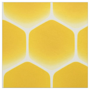 Golden Yellow Honeycomb Jumbo Print 5" Cells  Fabric