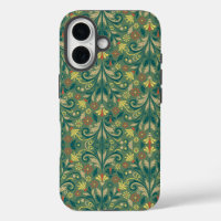 Golden Yellow Leafy Vine Pattern Case-Mate iPhone