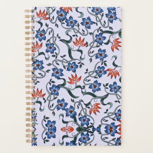 Golden Yellow Leafy Vine Pattern  Planner