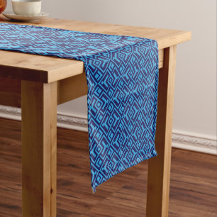 Golden Yellow Leafy Vine Pattern Short Table Runn Runner