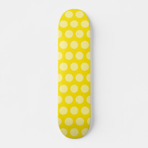 Golden Yellow Moroccan Dots Skateboard